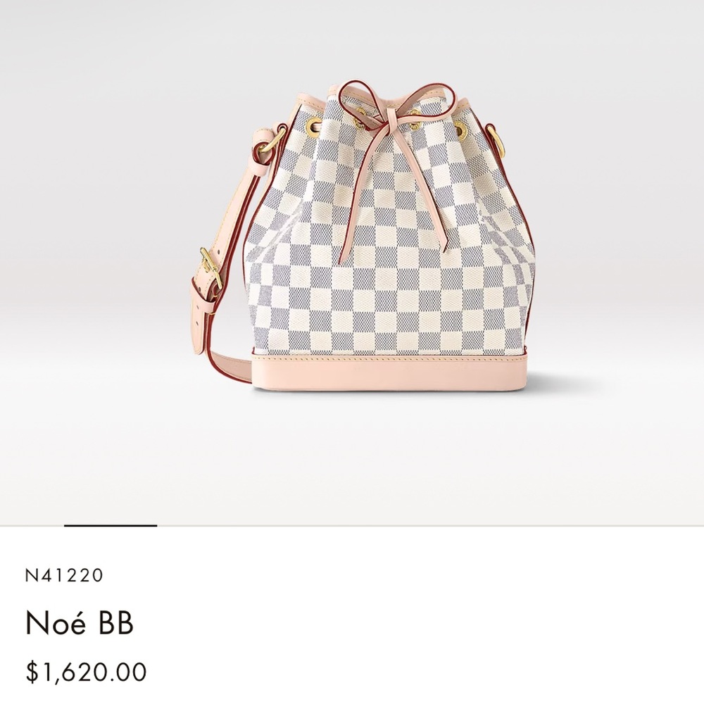 Louis Vuitton Damier Azur Noe BB Bucket Bag like new